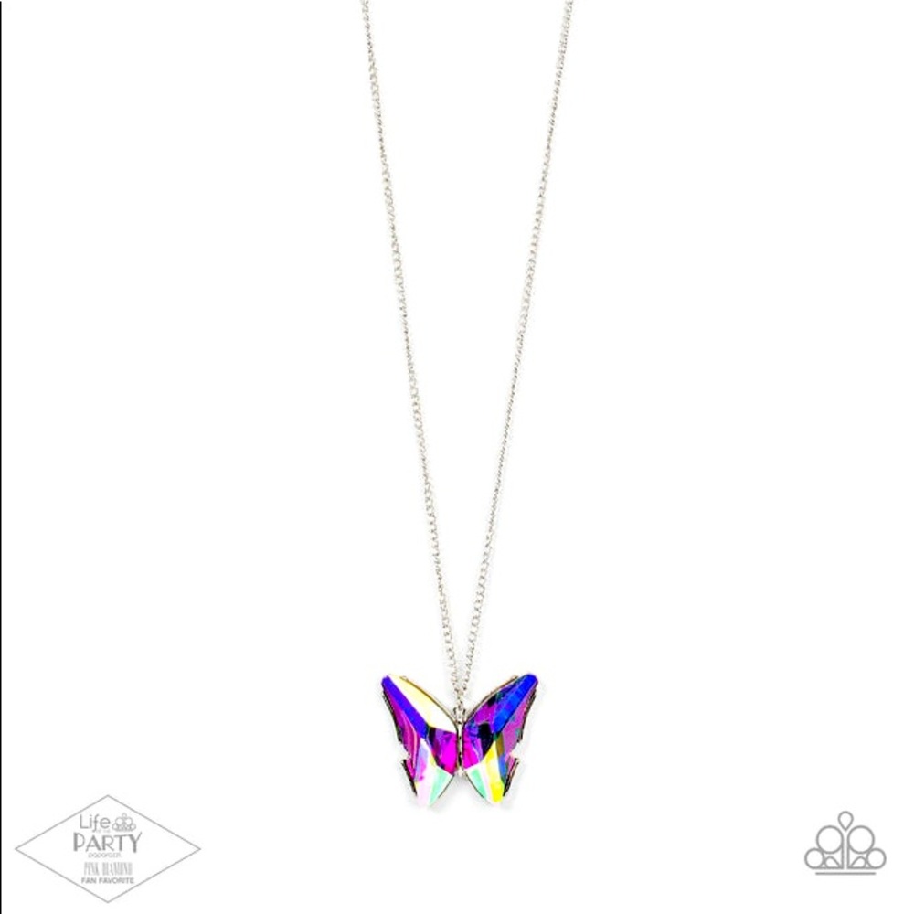The Social Butterfly Effect Iridescent Necklace